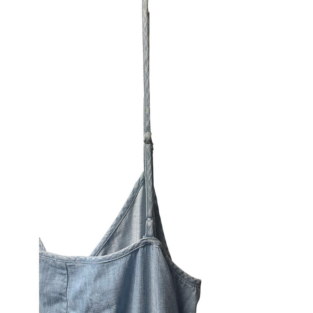 GAP Blue Denim Midi Slip Dress Size L - Picture 6 of 8